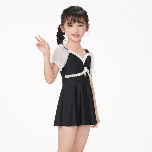 都市丽人眯雅佳一体式泳衣女童半光涤泳布泳衣连体泳衣女童连体泳衣JS49A2 商品图2