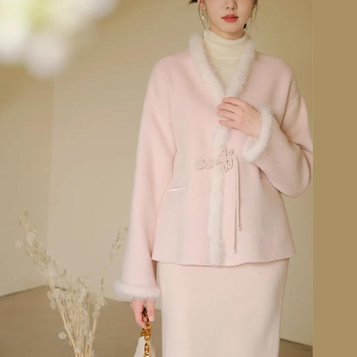 裁缝学苑AS180 新中式双面羊绒上衣纸样双面毛呢半裙打版裁剪样板 商品图1