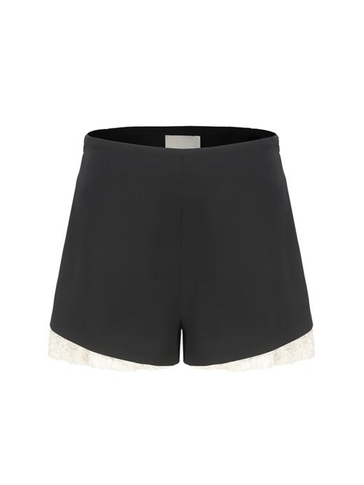 【绵密云朵】肌理泡泡纱拼接A字斜边短裤 商品图4