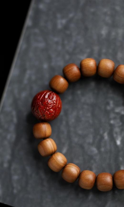 1.0/1.2cm紫檀八大守护神°+老山檀香手串 商品图3