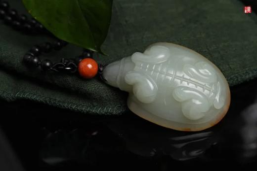 和田玉籽料【龙龟】吊坠 搭配精美编织挂绳 商品图3