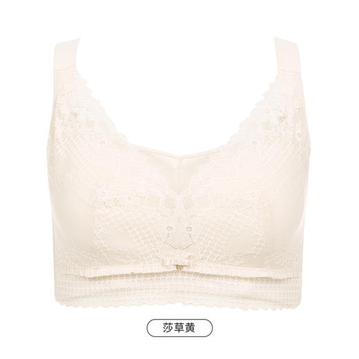 都市丽人完美包容大罩杯内衣女蕾丝文胸CDE杯适穿3/4杯超薄款速干无钢圈四排扣YB42J1 商品图5