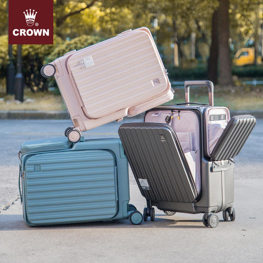 CROWN皇冠拉杆箱C-F5298铁灰20寸-S 商品图2
