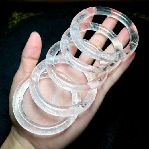 水晶手镯-白水晶圆条 商品图0