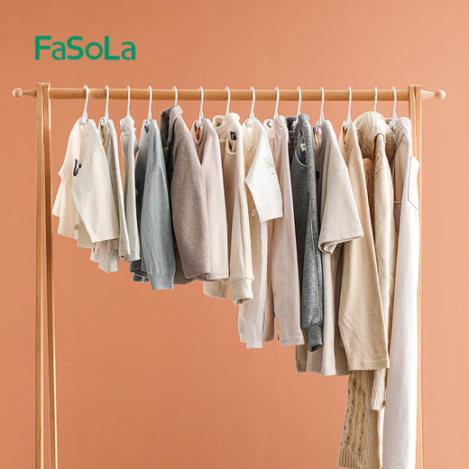 FaSoLa儿童衣架宝宝专用衣服架晾晒衣服伸缩婴幼儿家用防滑小衣架 商品图3