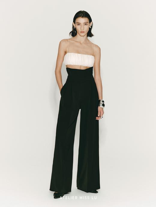 【莱拉】超高腰设计挺括阔腿长裤 商品图0