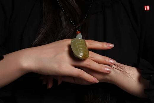 和田玉籽料【龙龟】吊坠 搭配精美编织挂绳 商品图4