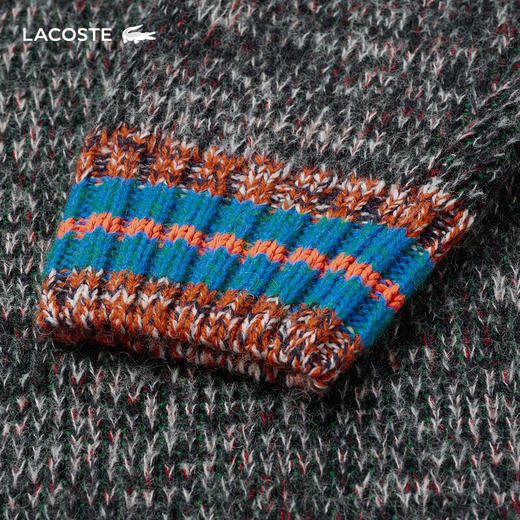 Lacoste法国鳄鱼男女同款新款文艺风卡通针织毛衣AH1780-10 商品图4