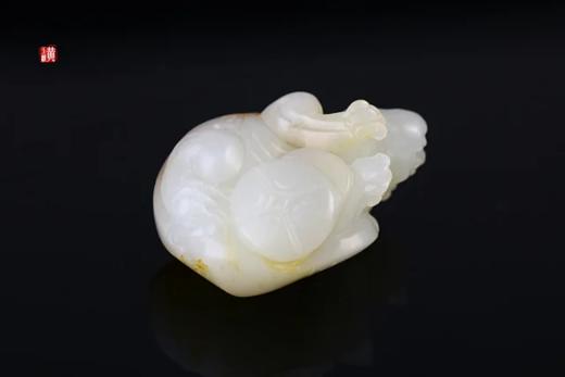 和田白玉籽料【龙龟】吊坠 配精美编织挂绳 商品图3