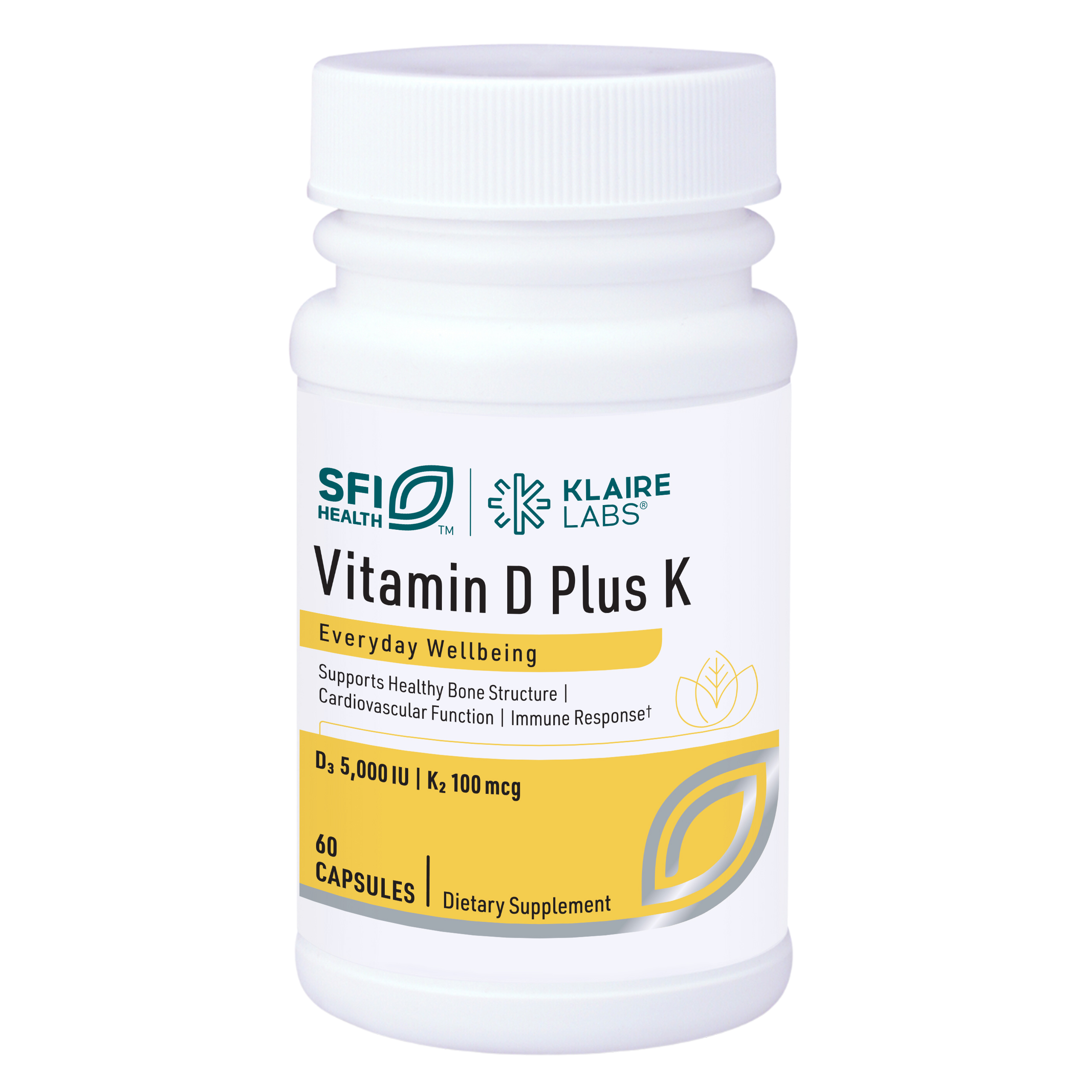 海淘 SFIHealth klaire labs克莱尔实验室 维生素D3＋K2 Vitamin D Plus K 60粒 27.3（新包装）