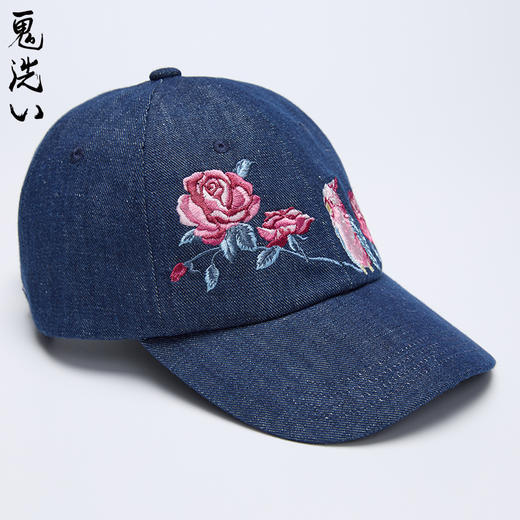 ONIARAI/鬼洗24春夏新品泥棒蓝玫瑰粉鹦鹉牛仔棒球帽中性 24NA422 商品图1