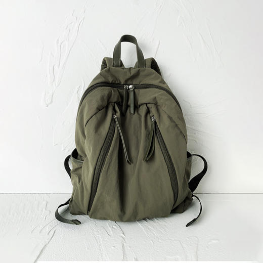 Safiya/索菲娅2024新款时尚轻便旅行背包高中生书包女大容量双肩包 SF9158048Y 商品图6