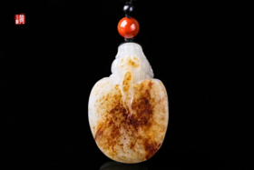 和田玉籽料【龙龟】吊坠 配精美编织挂绳