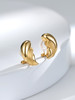 【挚友限定】悦甄 羽翼10k金素金耳夹 商品缩略图4