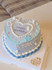 ins小清新蓝色系爱心桃蛋糕 商品缩略图1