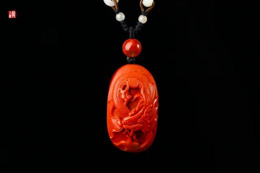 南红 【龙】吊坠 配精美编织挂绳 商品图0