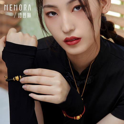 MEMORA诗普琳黄金十二生肖转运珠手链3D硬金送宝宝本命年足金手串HPE07301（线上专供） 商品图2