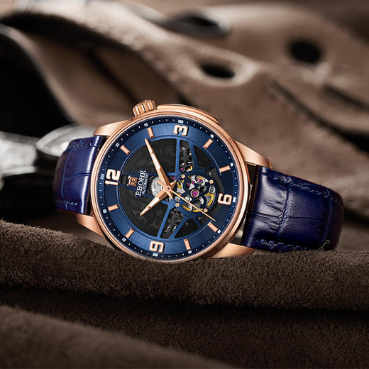 依波表 EBOHR 探索者系列时尚潮流星形镂空全自动机械男士腕表5086 商品图7