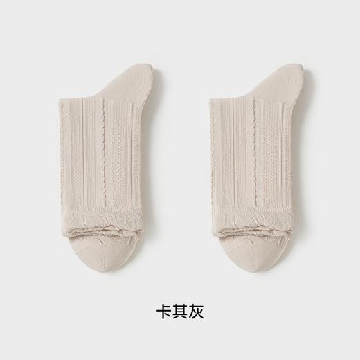 都市丽人简约系列中筒袜高含棉袜子中厚LC4DA7 商品图5