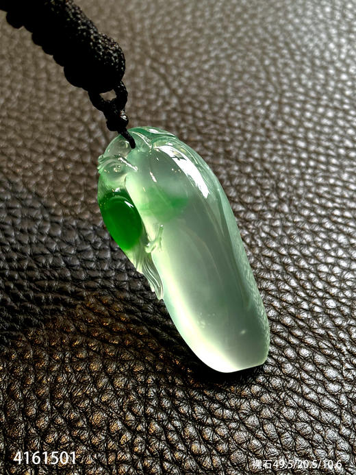 加龙大师-玻璃种飘翠素件【4161501】具体价格微信咨询 商品图6