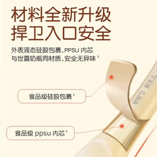 世喜硅胶勺子新生婴儿辅食勺子硅胶软勺宝宝喂水喂奶米粉小勺子 商品图2