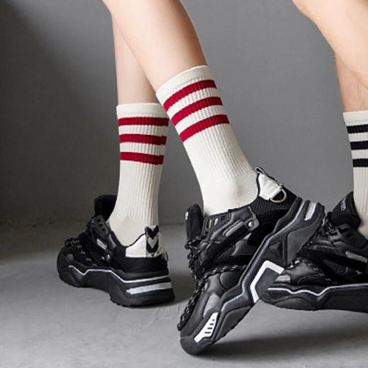 都市丽人时尚系列中筒袜精梳棉袜子中厚LC4DB1 商品图0