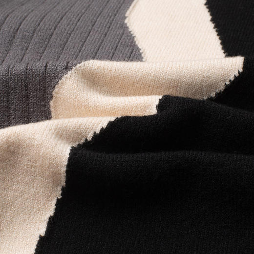 27DKLQ2310【撞色拼接】罗蒙时尚针织衫男休闲男士针织衫舒适打底衫男毛衫男毛衣 商品图5