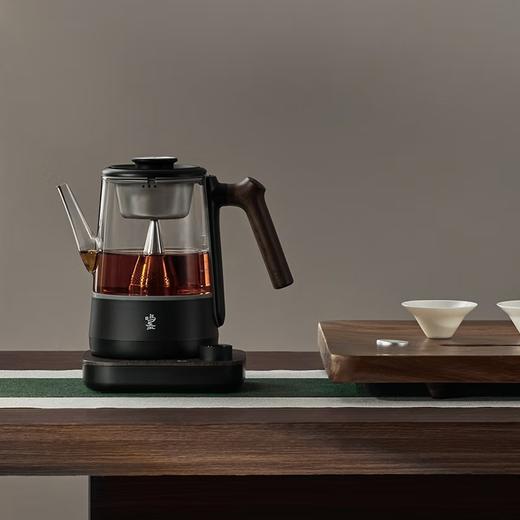 鸣盏智能喷泉煮茶器旋转喷淋蒸煮养生茶壶一键喷淋烧水可控温恒温保温 MZ102 商品图3