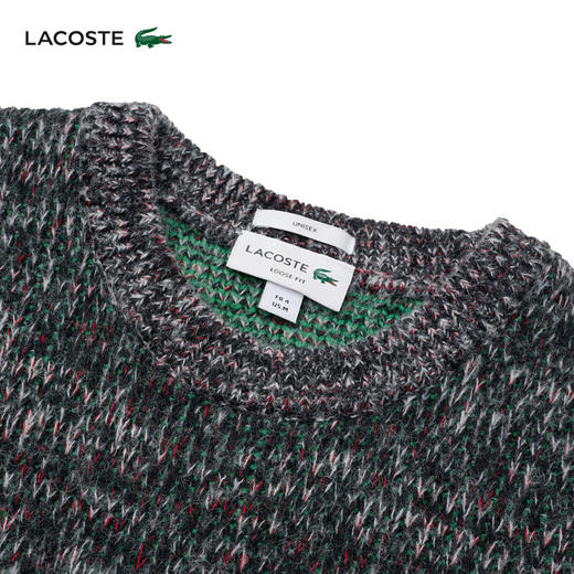 Lacoste法国鳄鱼男女同款新款文艺风卡通针织毛衣AH1780-10 商品图2