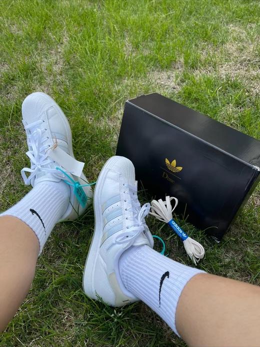 Adidas  Superstar 三叶草贝壳头经典百搭男女板鞋 商品图1