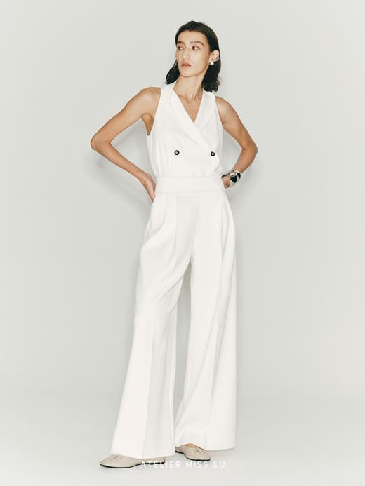 【比安卡】超高腰设计挺括阔腿长裤 商品图1