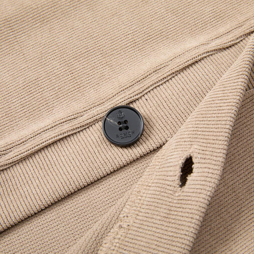 【灯芯绒】罗蒙时尚开衫外套男大V领针织衫男士外套百搭夹克男外套 商品图9