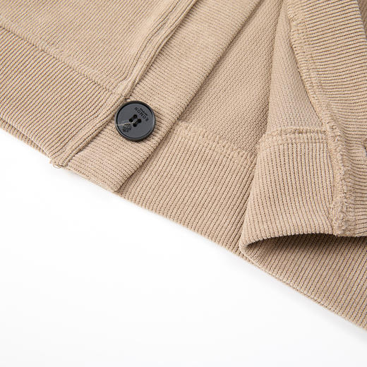 【灯芯绒】罗蒙时尚开衫外套男大V领针织衫男士外套百搭夹克男外套 商品图10