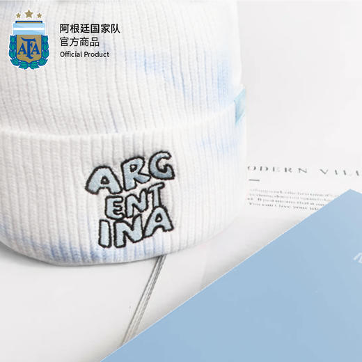 阿根廷国家队官方商品丨潮流扎染毛线帽时尚腈纶 商品图3