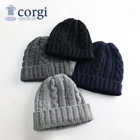 CORGI 进口条纹帽 50%羊毛 50%羊绒