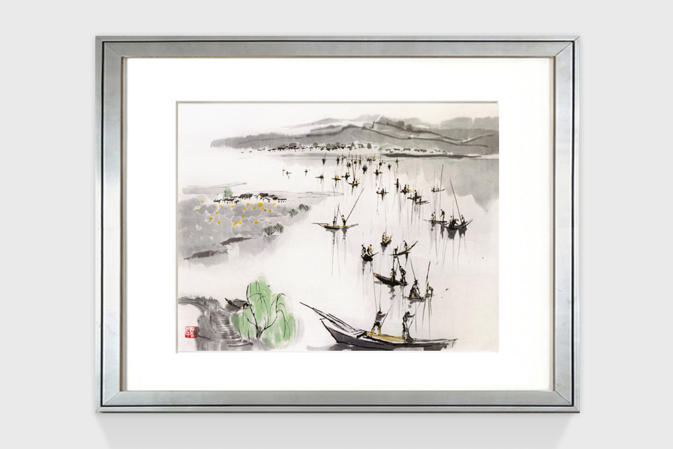 吴冠中|《江南春》——综合版（水墨）