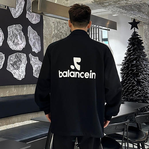 【新款DX】大依优型大码立领开衫外套夹克时尚雷萨加肥加大休闲胖子宽松外套上衣男装潮流 商品图2