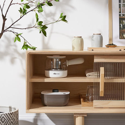 小熊（Bear）养生壶煮茶壶煮茶器 0.5L便携式烧水壶旅行家用蒸茶器花茶壶 ZCQ-A05S1 配茶具茶杯 商品图2