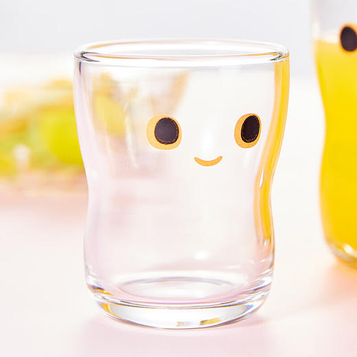 日本原装Aderia笑脸水杯套装石塚硝子饮料杯玻璃杯（一大一小） 商品图5