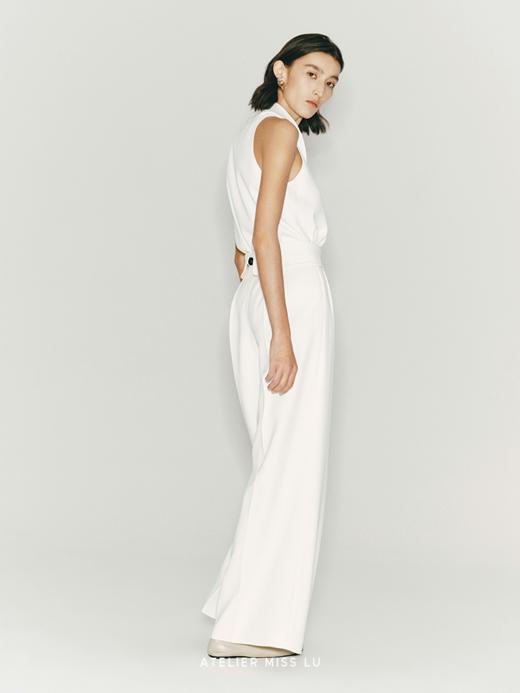 【比安卡】超高腰设计挺括阔腿长裤 商品图3