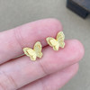 【限时克减150元】足金999 #九紫离火 (足金999字印)5G黄金镂空仿钻蝴蝶耳钉(5GES00643)（预售产品下单后不退款不退货不换货不补差价） 商品缩略图2