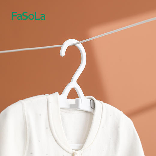 FaSoLa儿童衣架宝宝专用衣服架晾晒衣服伸缩婴幼儿家用防滑小衣架 商品图10