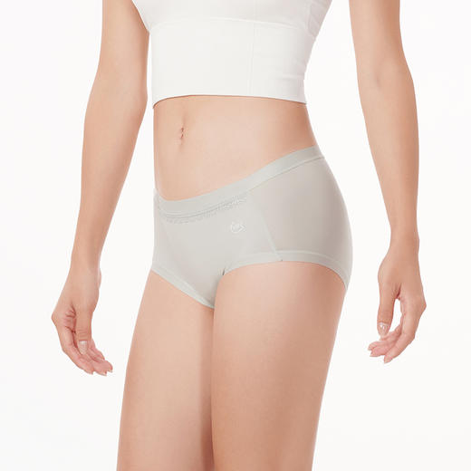 都市丽人基础系列舒肤棉内裤女100S棉纯棉女士内裤中腰平角内裤LK45D8 商品图1