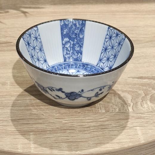 B3107青花麻叶 12cm饭碗 商品图0