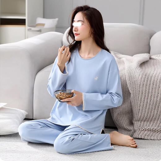 裁缝学苑AX165自带胸垫一体睡衣纸样女装长袖家居服套装上衣裤子样板 商品图4