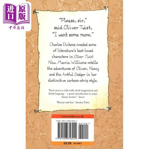 【中商原版】狄更斯少年版 雾都孤儿 Dickens Oliver Twist 英文原版 儿童经典文学 插图故事 初级章节书 进口童书 9岁以上 商品图1