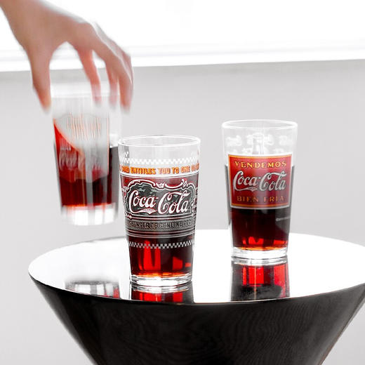 日本阿德利亚可乐纪念杯玻璃杯啤酒杯果汁饮料杯水杯12.3cm 商品图2