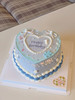 ins小清新蓝色系爱心桃蛋糕 商品缩略图2