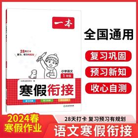 一本寒假衔接一年级语文 人教版