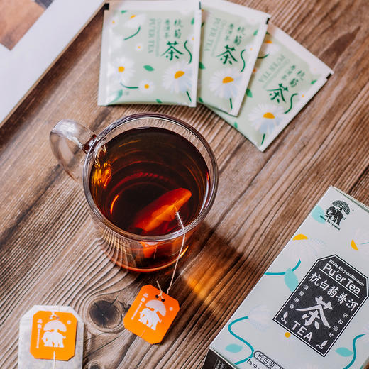 品象袋泡茶杭白菊普洱熟茶淡雅清香汤色黄绿明亮滋味醇和回味甘爽 商品图1